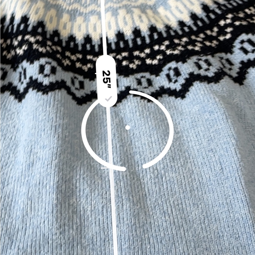 Universal Threads Blue Patterned Women's Sweater - image 4